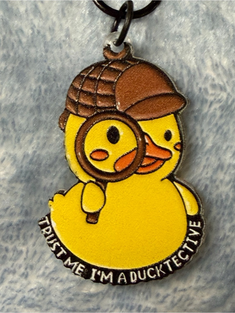 Trust me I’m a Ducktective Ducky Backpack Charm NWT